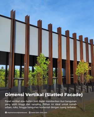 dimensi vertikal (slatted facade)