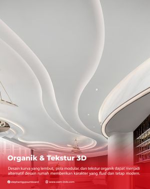 Plafon tekstur 3d