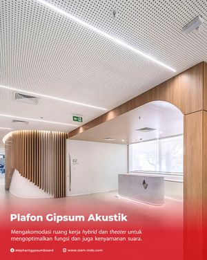 Plafon gipsum akustik