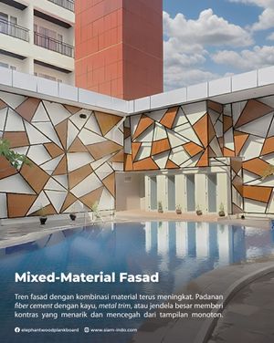mixed-material fasad